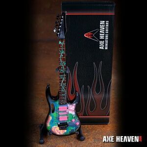 Axe Heaven Steve Vai JEM 77 Signature - Floral Pattern Mini Guitar 2